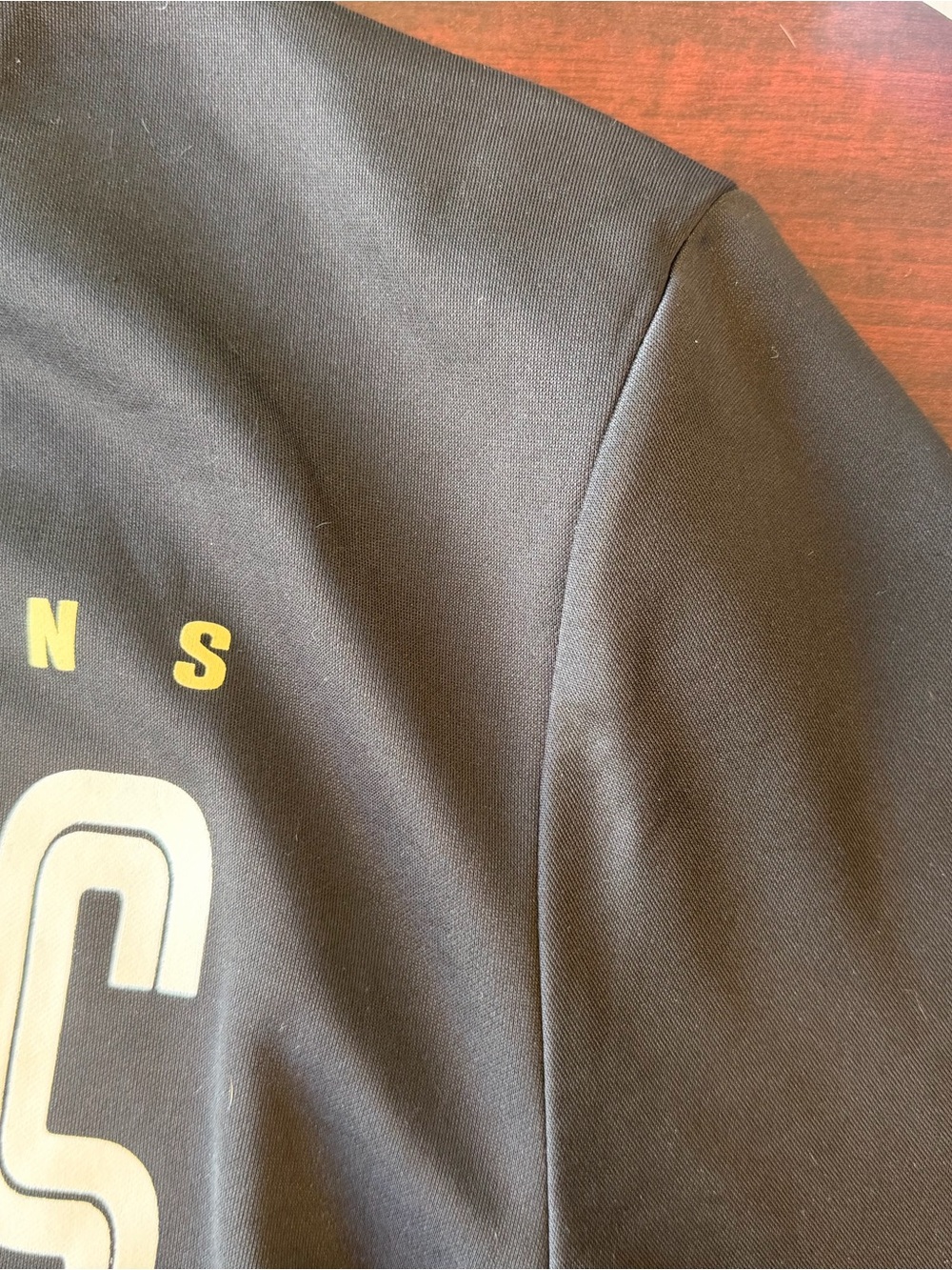 NFL New Orleans Saints Black and Gold Crewneck Pullover - Picture 2 of 4